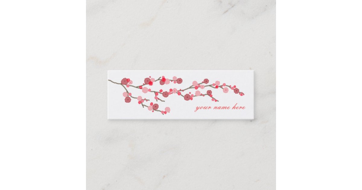 Cherry Blossom Calling Cards | Zazzle