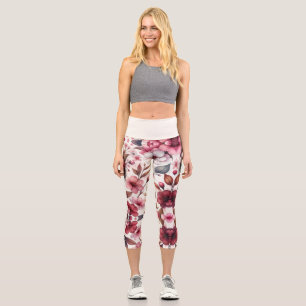 Cherry Blossom Capri Leggings