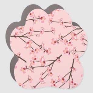 Cherry Blossom Car Magnet