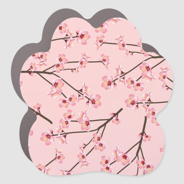 Cherry Blossom Car Magnet (Front)