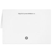 Cherry Blossom Card White Blossom Card Personalize (Back Horizontal)