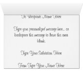 Cherry Blossom Card White Blossom Card Personalize (Inside Horizontal (Bottom))