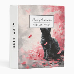 Cherry Blossom Cat and Butterflies (3) Mini Binder