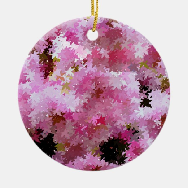 CHERRY BLOSSOM CERAMIC ORNAMENT (Front)