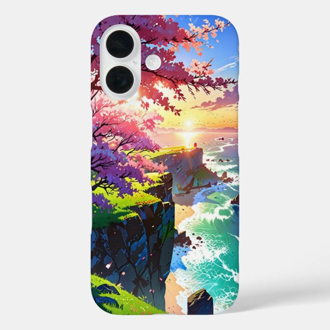 Cherry Blossom Cliff Case-Mate iPhone Case (Back)