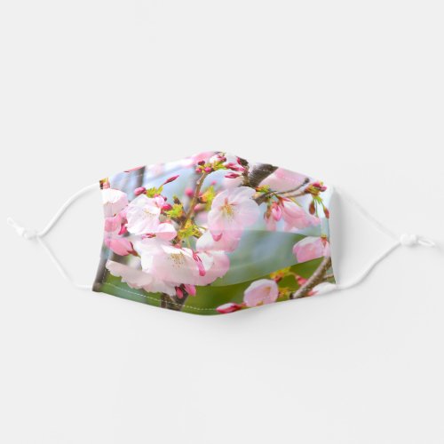 Cherry Blossom Close Up Adult Cloth Face Mask