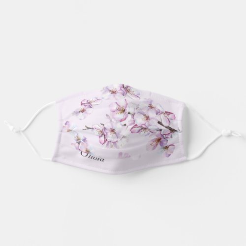 Cherry blossom Cloth Face Mask with Filter Slot