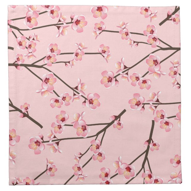 Cherry Blossom Cloth Napkin (Front)