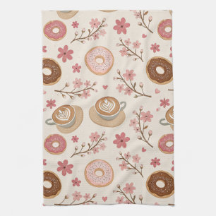 Cherry Blossom Coffee Cozy Pattern (3) Kitchen Towel