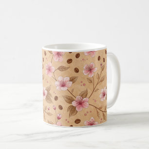 Cherry Blossom Coffee Cozy Pattern (5) Mug