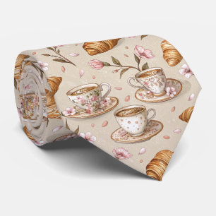 Cherry Blossom Coffee Cozy Pattern (9) Neck Tie
