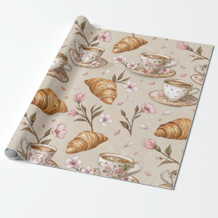 Cherry Blossom Coffee Cozy Pattern (9) Wrapping Paper