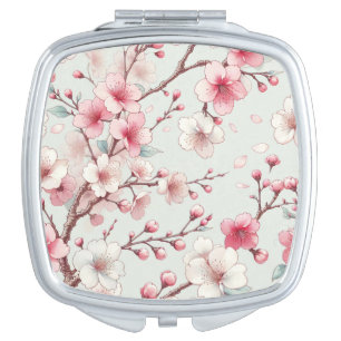 Cherry Blossom Compact Mirror