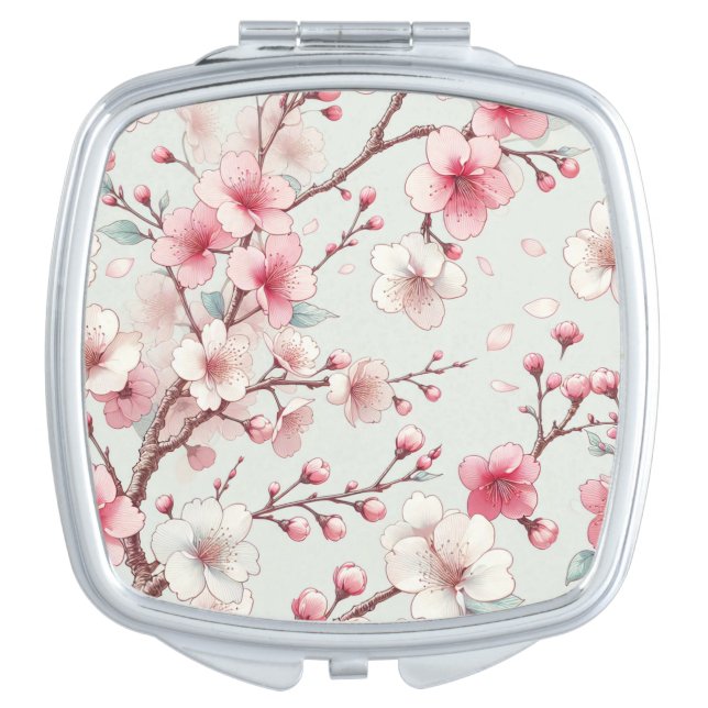 Cherry Blossom Compact Mirror (Front)