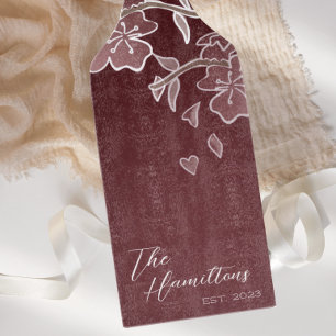 Cherry Blossom Custom Established Year Cutting Board
