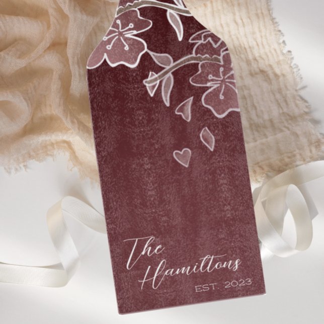 Cherry Blossom Custom Established Year Cutting Board (Creator Uploaded)