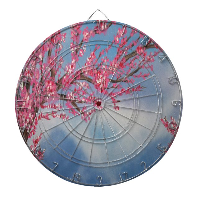 Cherry Blossom  Dart Board (Front)