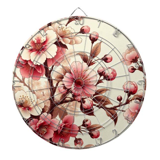 Cherry Blossom Dart Board (Front)