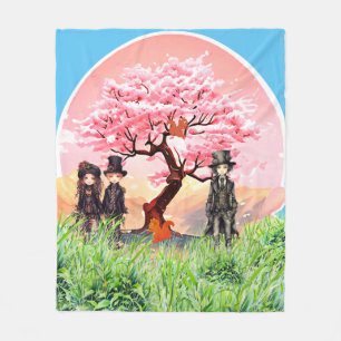Cherry Blossom decorative Fleece Blanket
