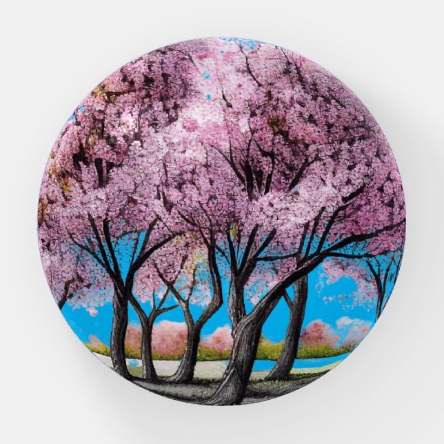 Cherry Blossom decorative  Paperweight (Front)