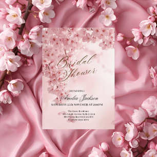 Cherry Blossom Delight Bridal Shower Invitation
