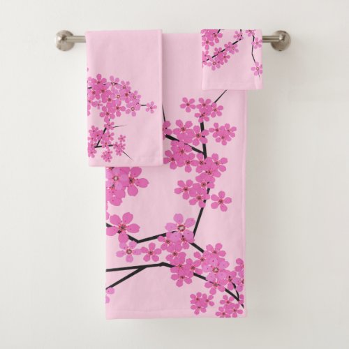 Cherry Blossom Design _ Bathroom Set