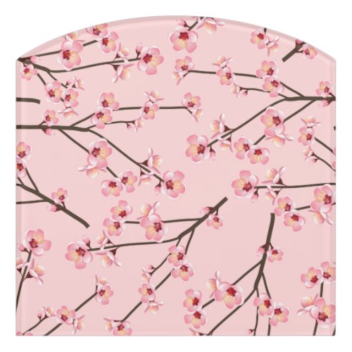 Cherry Blossom Door Sign