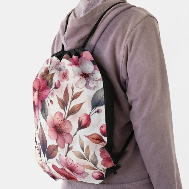 Cherry Blossom Drawstring Bag (Insitu)