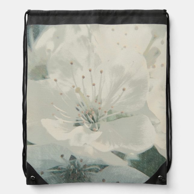 Cherry Blossom Drawstring Bag (Front)