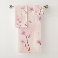 Cherry Blossom Dream Bath Towel Set
