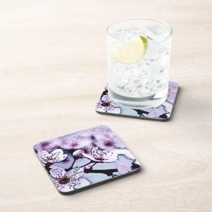Cherry blossom drink coaster