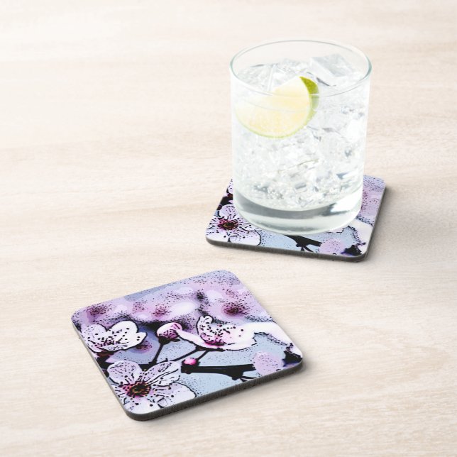 Cherry blossom drink coaster (Right Side)