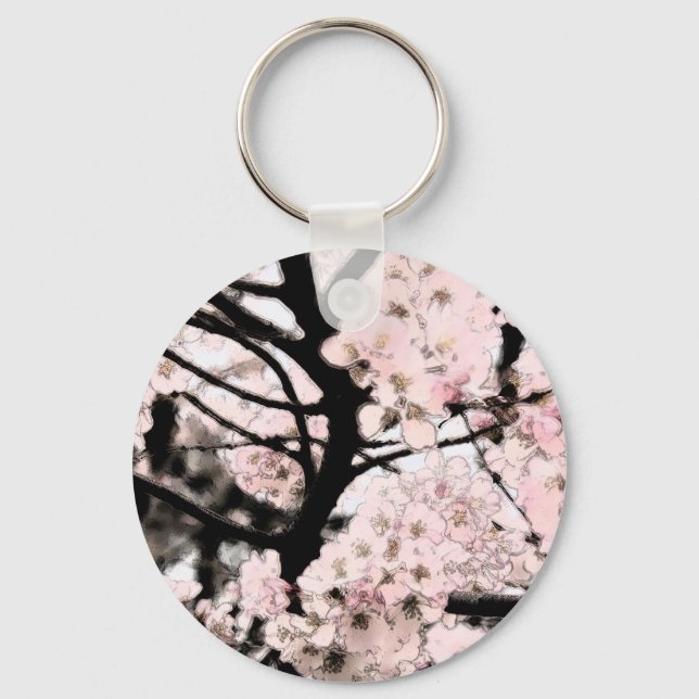 Cherry Blossom Edited Keychain (Front)