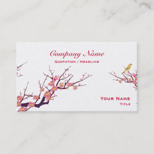 Cherry Blossom - egg shell Business Card