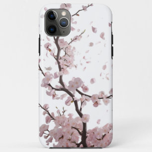 Cherry Blossom Elegance – Minimalist Floral iPhone 11 Pro Max Case