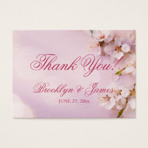 Cherry Blossom Elegant Wedding Favor Tags