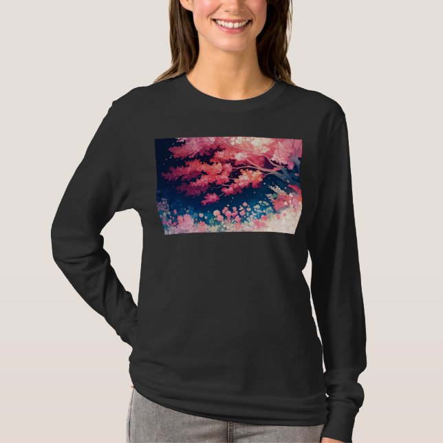 Cherry Blossom Embrace T-Shirt (Front)