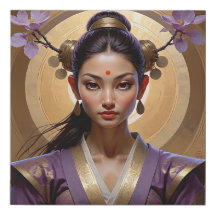 Cherry Blossom Empress Zen Portrait