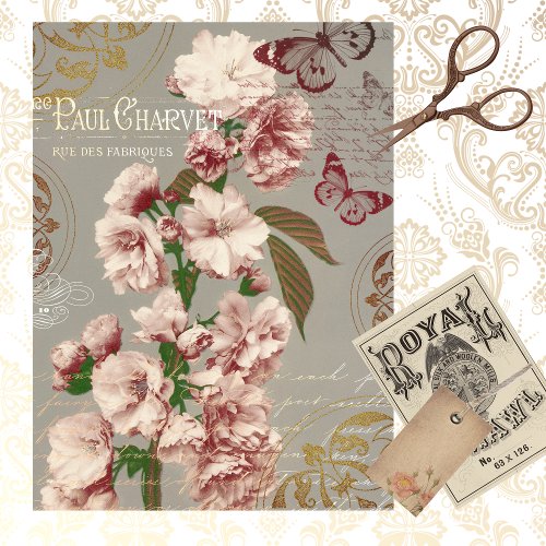 CHERRY BLOSSOM EPHEMERA TISSUE PAPER