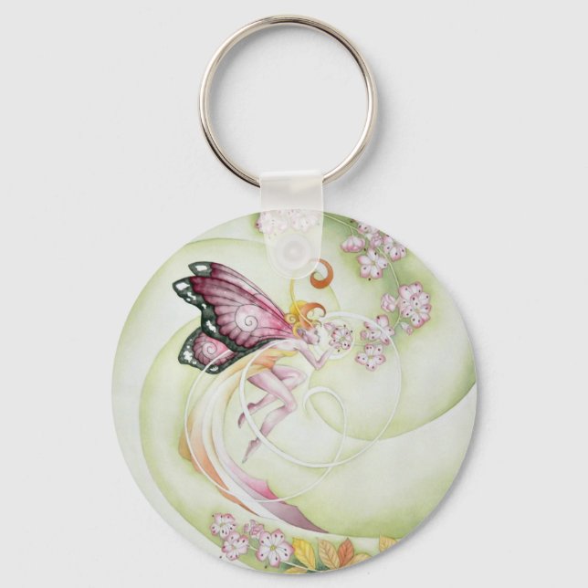 Cherry Blossom Faery Keychain (Front)