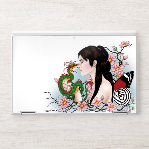 Cherry Blossom Fairy Dragon Friendship HP Laptop Skin