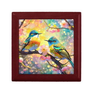 Cherry Blossom Fantasy Sunrise Songbirds Gift Box