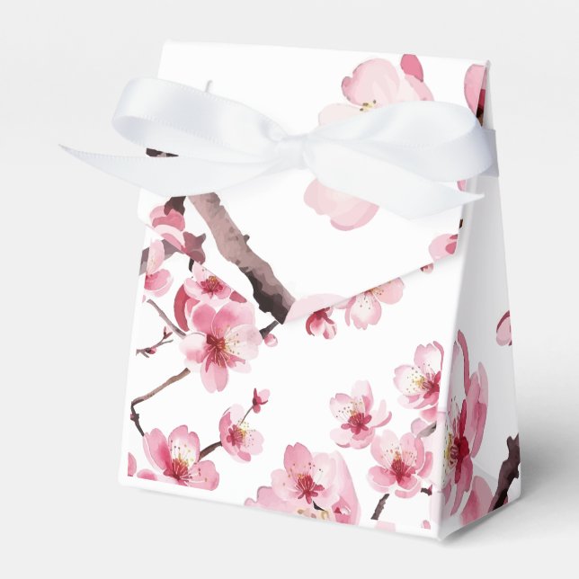 Cherry Blossom Favor Boxes (Front Side)