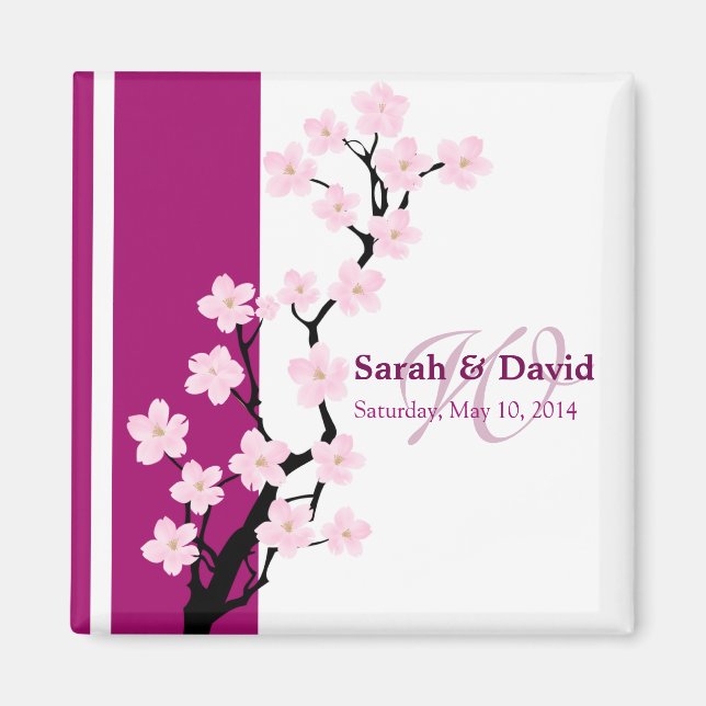 Cherry Blossom |  Favor Magnet (Front)