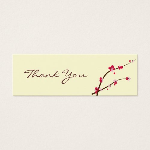 Cherry Blossom Favour Tag Business Card Template