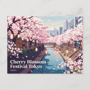 Cherry Blossom Festival Tokyo, Japan Postcard
