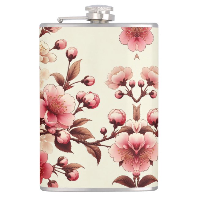 Cherry Blossom Flask (Front)