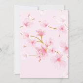Cherry Blossom Floral Baby Shower Invitation (Back)