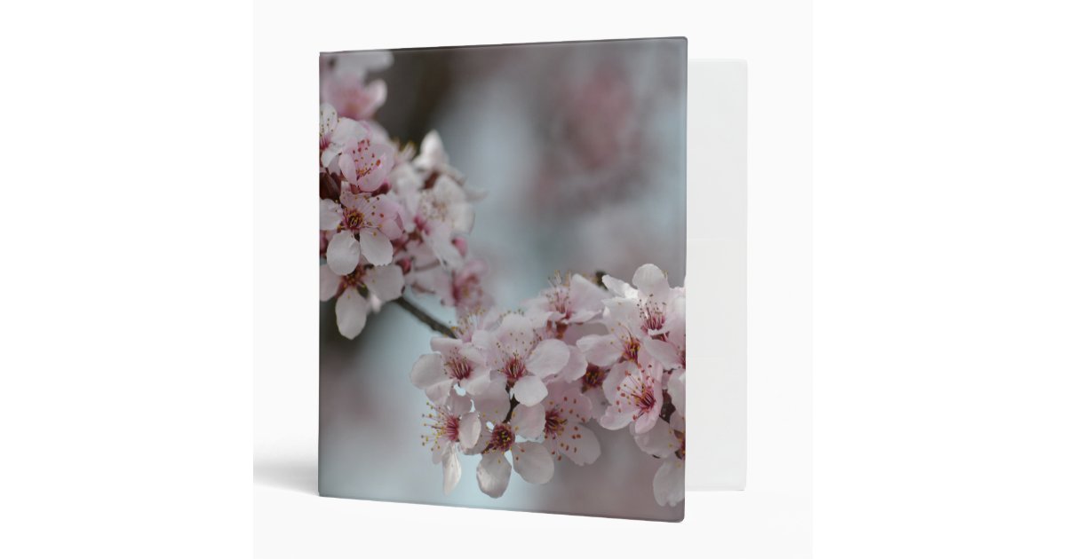 Cherry Blossom Floral Binder | Zazzle