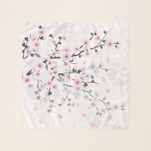 Cherry Blossom Floral Pastel Feminine Scarf